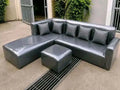 L Shaped Corner Sofa Set with Stool