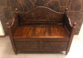 Sheesham Carved Storage Bench