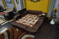 Smart Storage Bed with Fridge Bar, Safe and Speakers